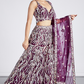 Net Sequins And Thread Embroidery Lehenga Choli Dupatta