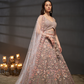 Heavy Zarkan Embroidery Semi-Stitched Lehenga Choli with Dupatta