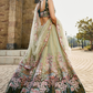 Stylish Net Lehenga Choli & Dupatta Highlighted with Sequins Embroidery