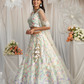Graceful Net Semi-Stitched Lehenga Choli With Sequin Detailing