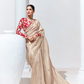 Elegant Tissue Saree with Sequins and Thread Embroidery Work