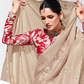 Elegant Tissue Saree with Sequins and Thread Embroidery Work