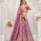 Designer Organza Embroidered Lehenga Choli with Glamorous Sequins