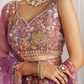 Designer Organza Embroidered Lehenga Choli with Glamorous Sequins