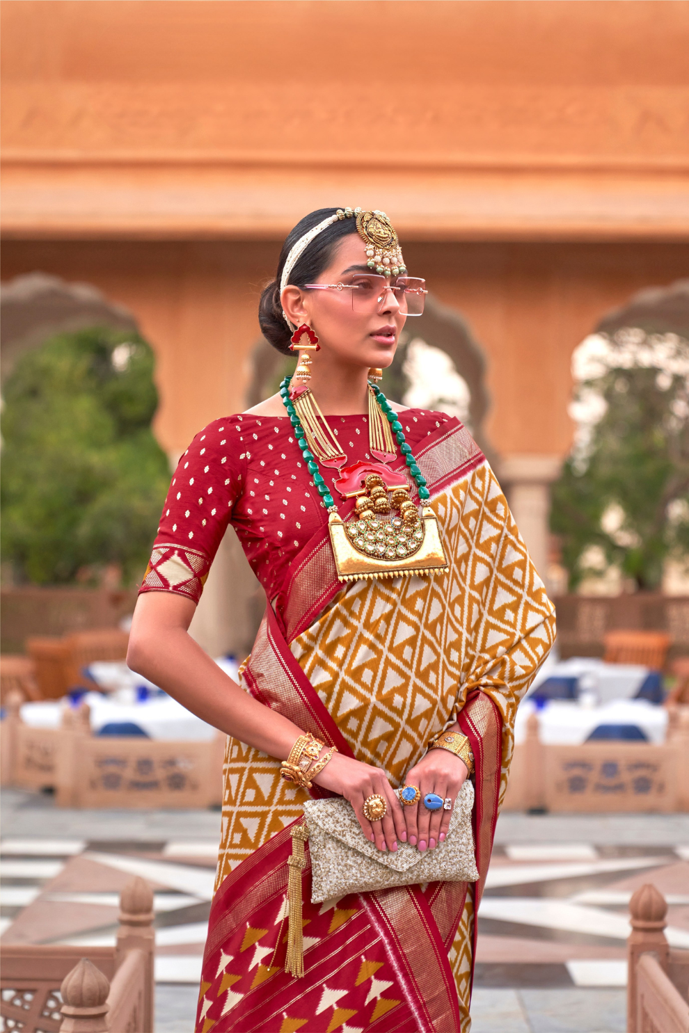 Elegant Designer Patola Silk Saree with Timeless Traditional Appeal