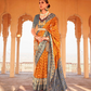 Elegant Patola Printed Art Silk Saree with Intricate Design