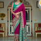 Traditional Patola Design Silk Saree with Rich Prints