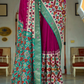 Traditional Patola Design Silk Saree with Rich Prints