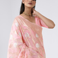 Traditional Linen Silk Saree with Elegant Zari Patterns