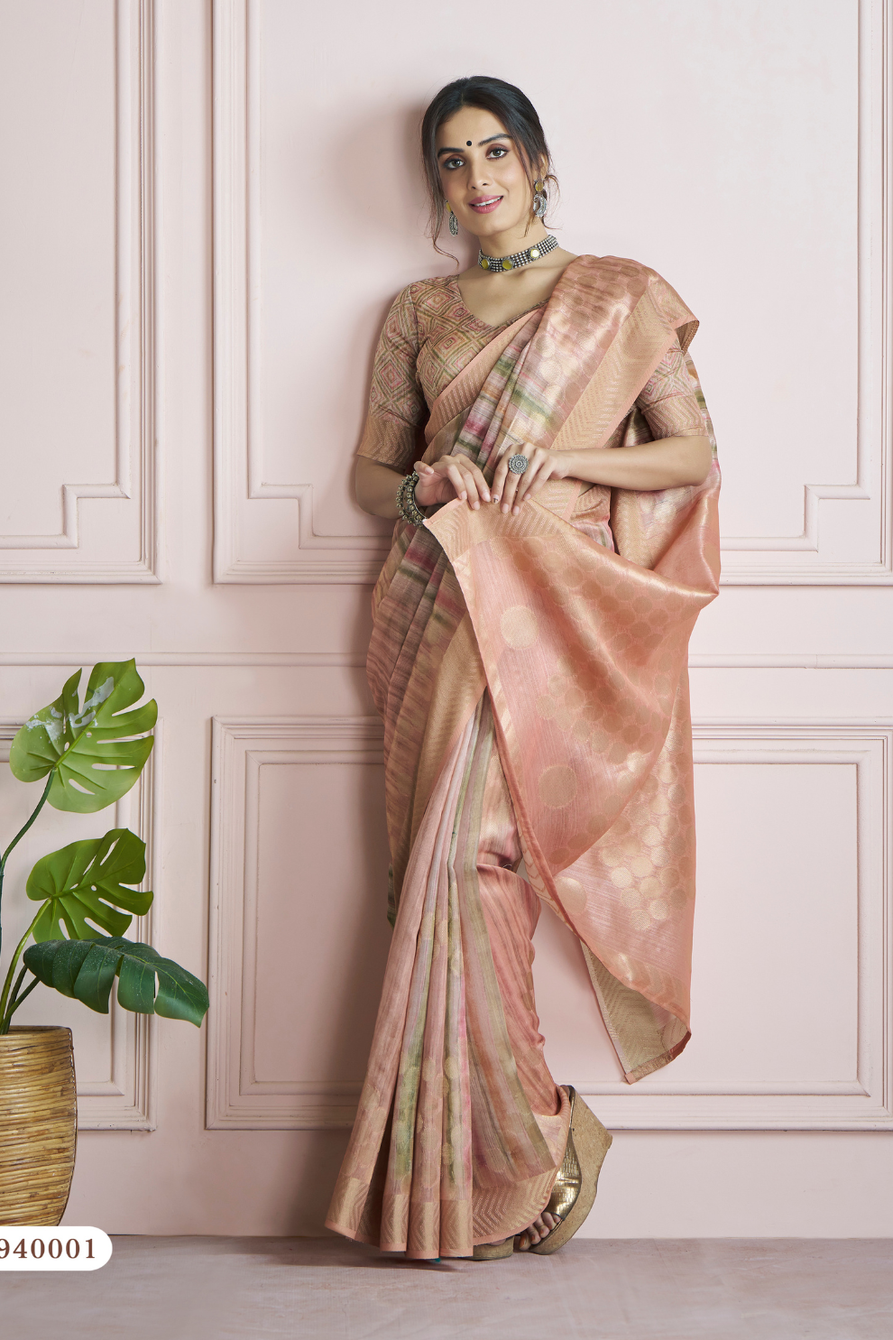 Pure Handloom Khadi Silk Saree with Elegant Digital Print - LaVante Fashion