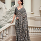 Elegant Whispers Pure Mal Mal Cotton Saree in Modern Digital Motifs - LaVante Fashion