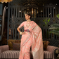 Banarasi Saree with Contrast Border and Traditional Weaving