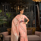 Banarasi Saree with Contrast Border and Traditional Weaving