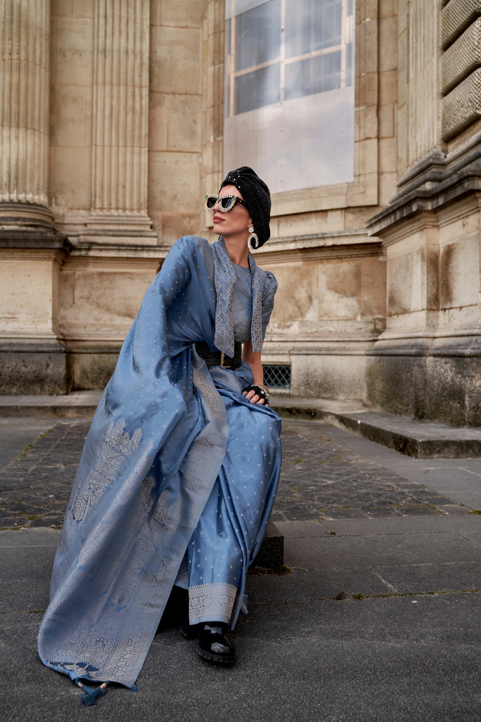 Banarasi Satin Silk Saree with Rich Traditional Weaving