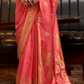 Pure Satin Weaving Silk Saree with Luxurious Glossy Finish