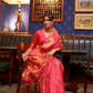 Pure Satin Weaving Silk Saree with Luxurious Glossy Finish