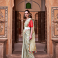 Luxurious Satin Fabric Adorned with Traditional Zari Work - LaVante Fashion