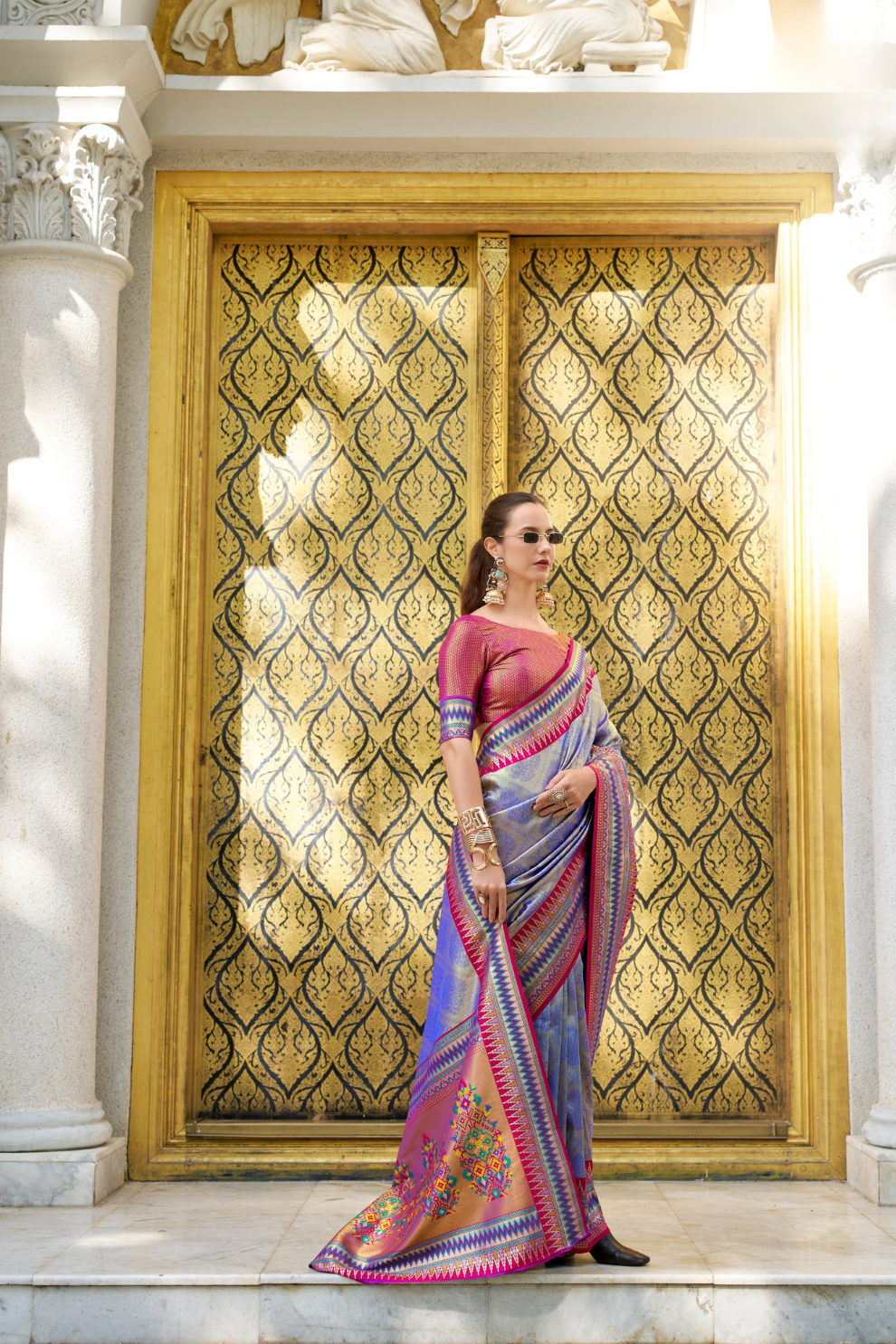 Pure Tissue Silk Saree with Zari Weaving - LaVante Fashion