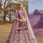 Pure Silk Bridal Lehenga Choli With Moti And Cording Embroidery