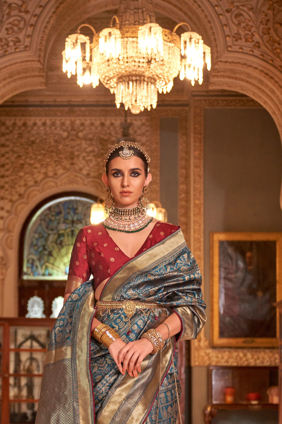 Banarasi Silk Saree with Heritage-Inspired Woven Design