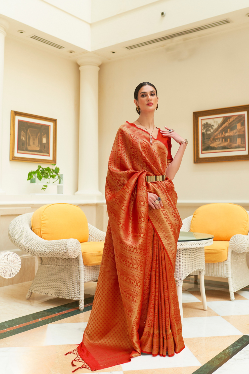 Traditional Zari Woven Silk Saree with Rich Ethnic Appeal