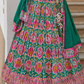 Elegant Green Silk Lehenga Choli with Foil & Paisley Print - LaVante Fashion
