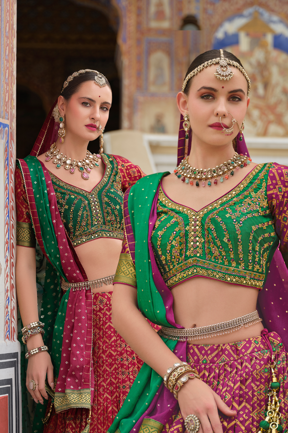 Maroon Traditional Printed Premium Silk Lehenga Set - LaVante Fashion