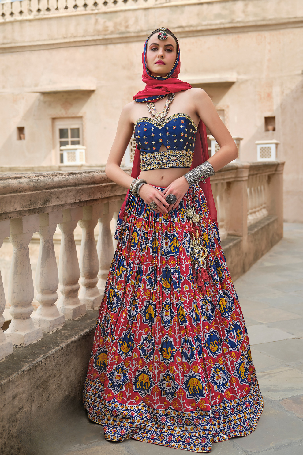 Red Color Smooth Silk Lehenga Choli - LaVante Fashion