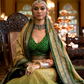 Green Gradient Beauty Silk Lehenga - LaVante Fashion