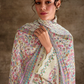 Pure Muslin Salwar Suit with Digital Print & Kashmiri Embroidery