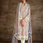 Pure Muslin Salwar Suit with Digital Print & Kashmiri Embroidery