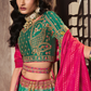 Designer Silk Lehenga Choli with Intricate Zarkan and Sequin Embroidery