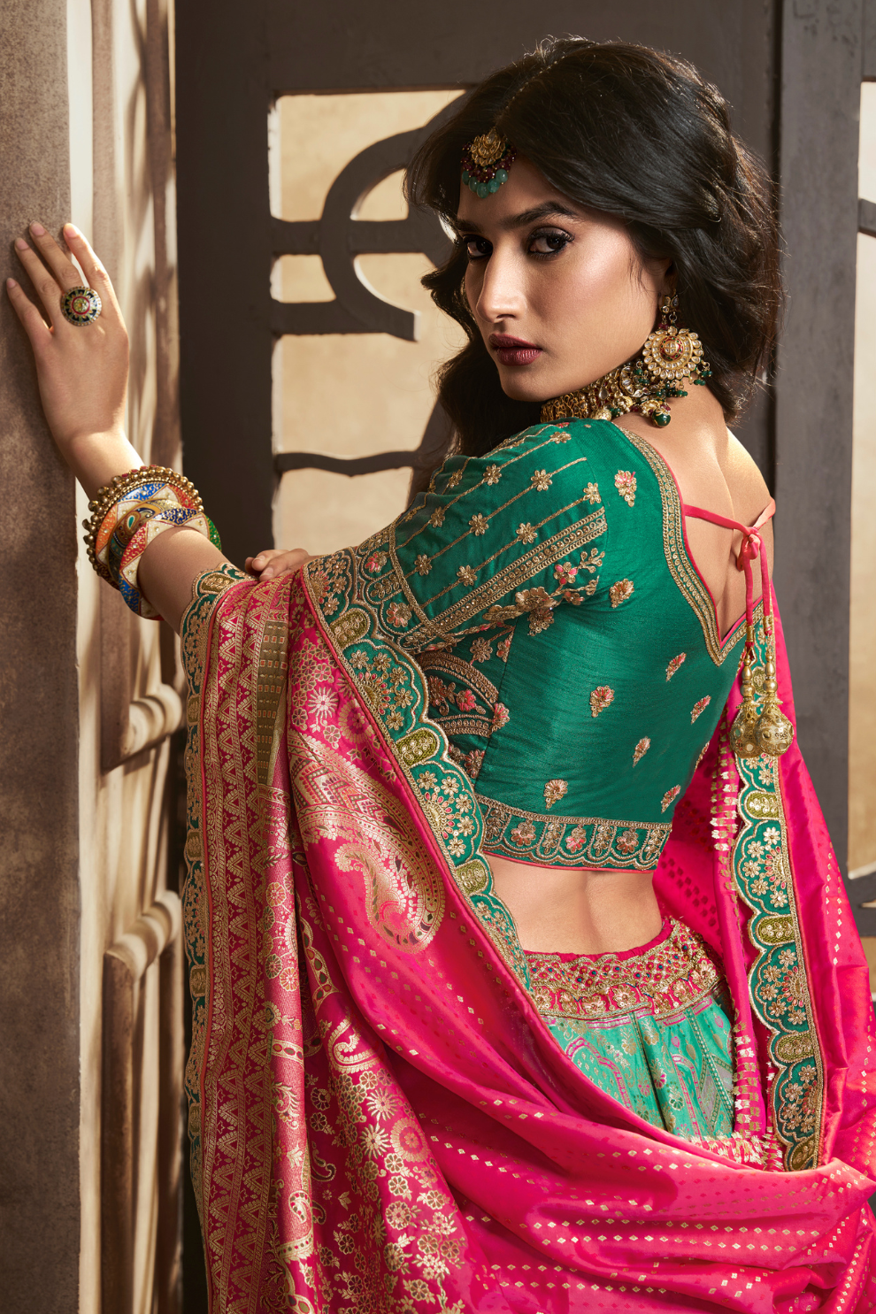 Designer Silk Lehenga Choli with Intricate Zarkan and Sequin Embroidery
