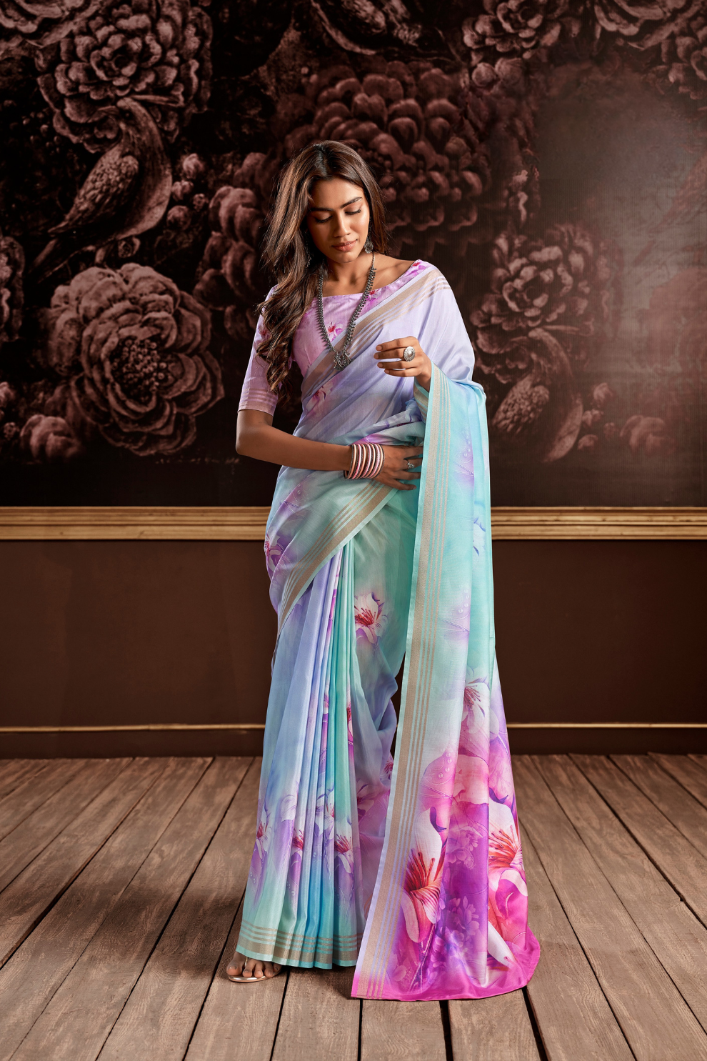 Pure Handloom Silk Fabric in a Smooth Elegant Finish - LaVante Fashion