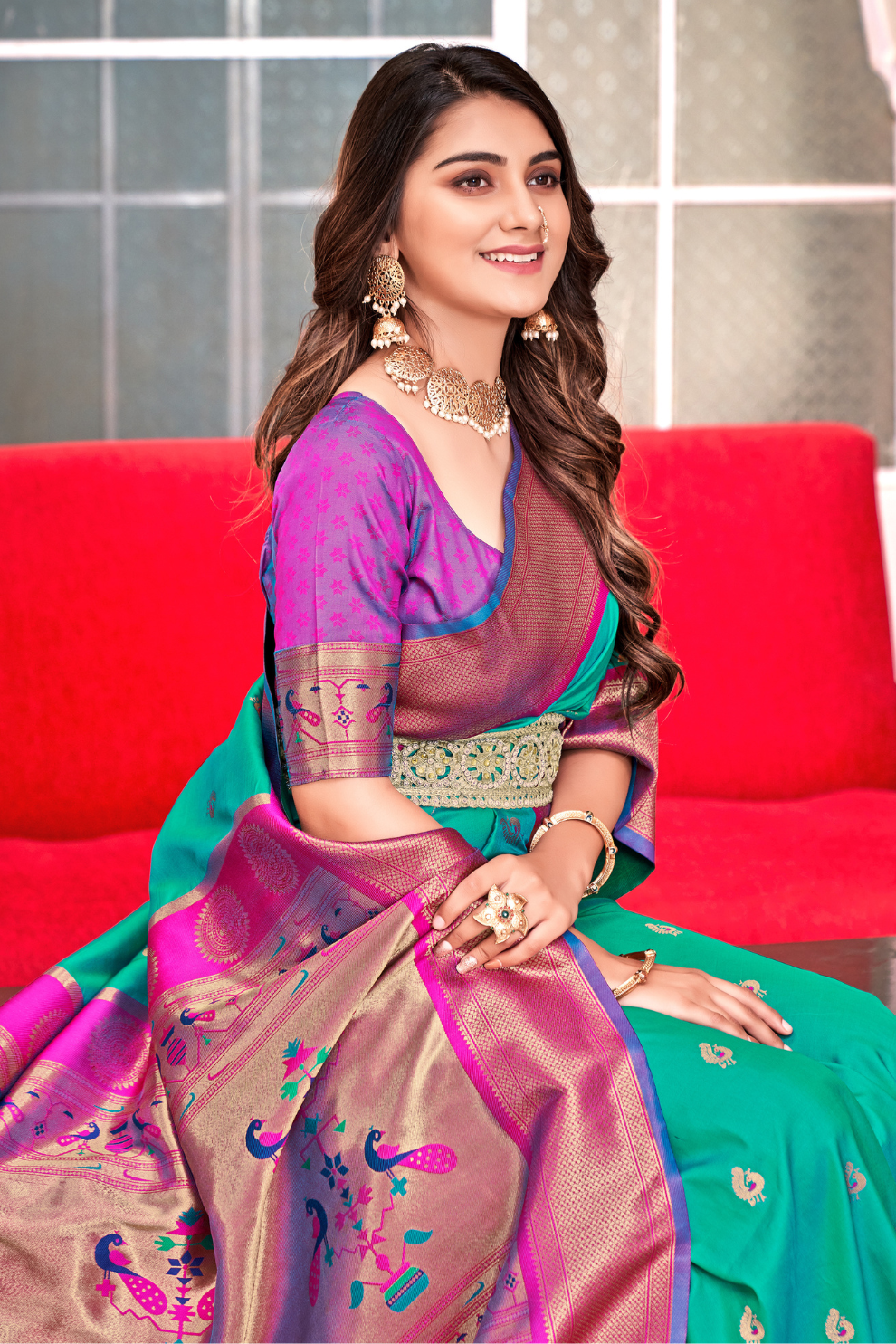 Soft Peshwai Paithani Silk Saree - LaVante Fashion