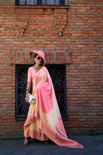 Banarasi Soft Silk Saree with Traditional Zari Weaving