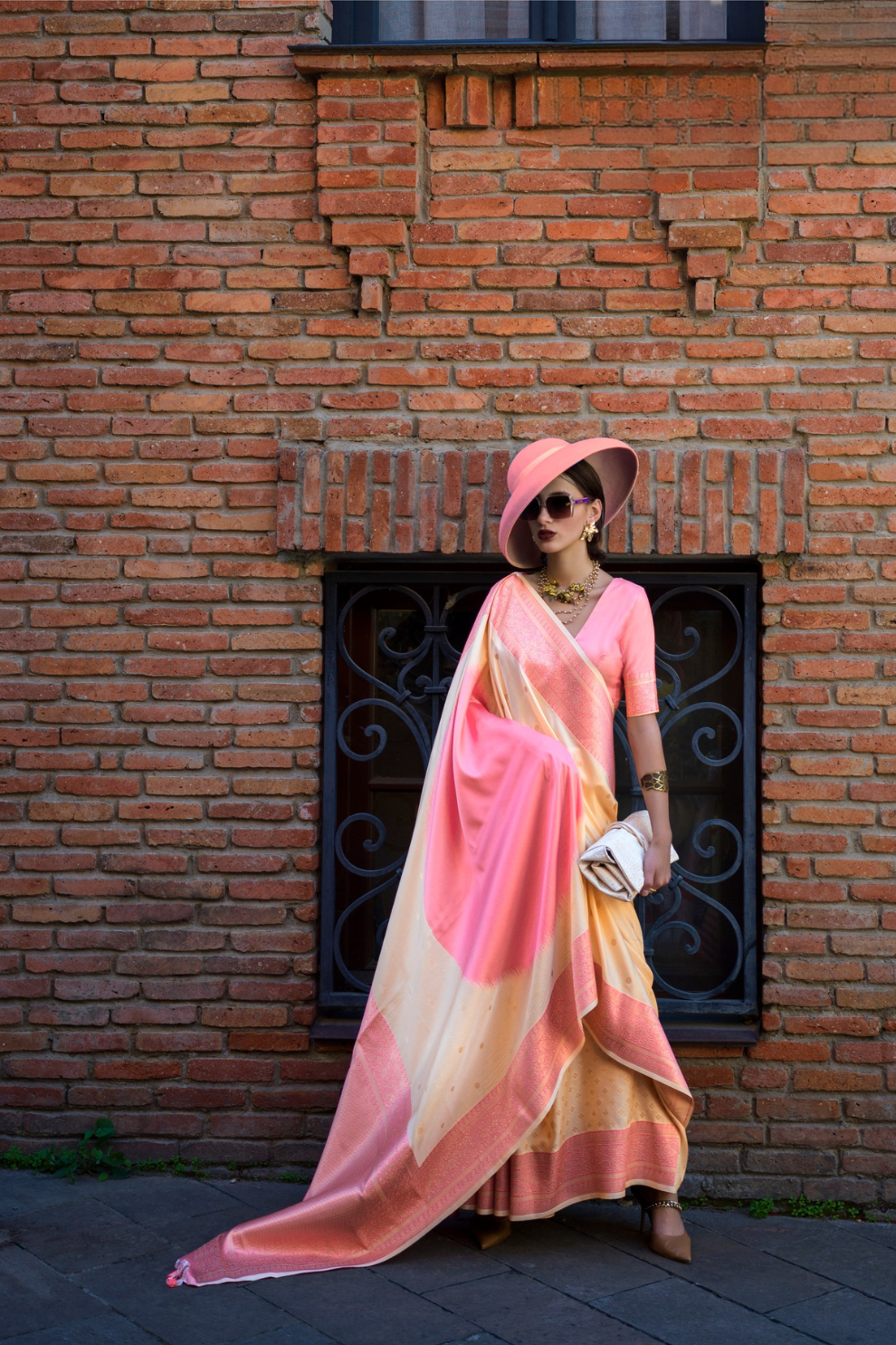 Banarasi Soft Silk Saree with Traditional Zari Weaving