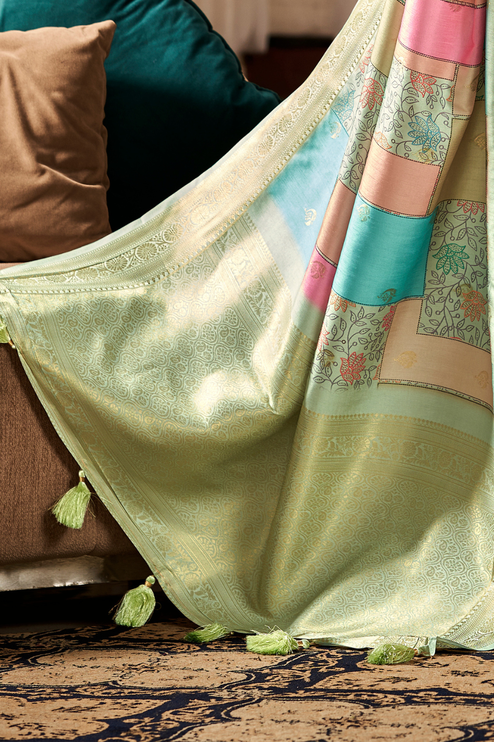 Elegant Soft Silk Saree with Contemporary Digital Print - LaVante Fashion