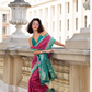 Soft Silk Saree with Ikkat Bandhani Fusion Design - LaVante Fashion
