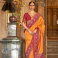 Vibrant Digital Printed Art Silk Saree with Contemporary Design
