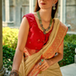 Elegant Soft Tissue Silk Draped in Traditional Zari Work - LaVante Fashion