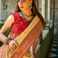 Elegant Soft Tissue Silk Draped in Traditional Zari Work - LaVante Fashion