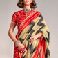 Banarasi Silk Saree with Zari Border and Rich Pallu