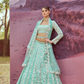 Elegant Organza Lehenga Choli with Sequin Embroidery