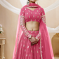 Designer Georgette Lehenga and Soft Net Dupatta Ensemble