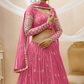Designer Georgette Lehenga and Soft Net Dupatta Ensemble