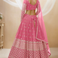 Designer Georgette Lehenga and Soft Net Dupatta Ensemble