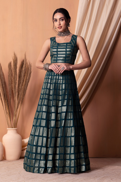 Stunning Georgette Embroidered Lehenga Choli for Wedding