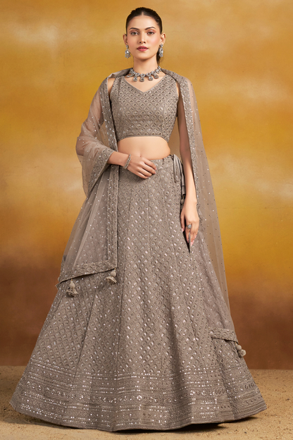 Ornate Thread and Sequin Embroidered Festive Lehenga Choli
