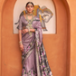 Banarasi Printed Silk Saree with Traditional Zari Highlights